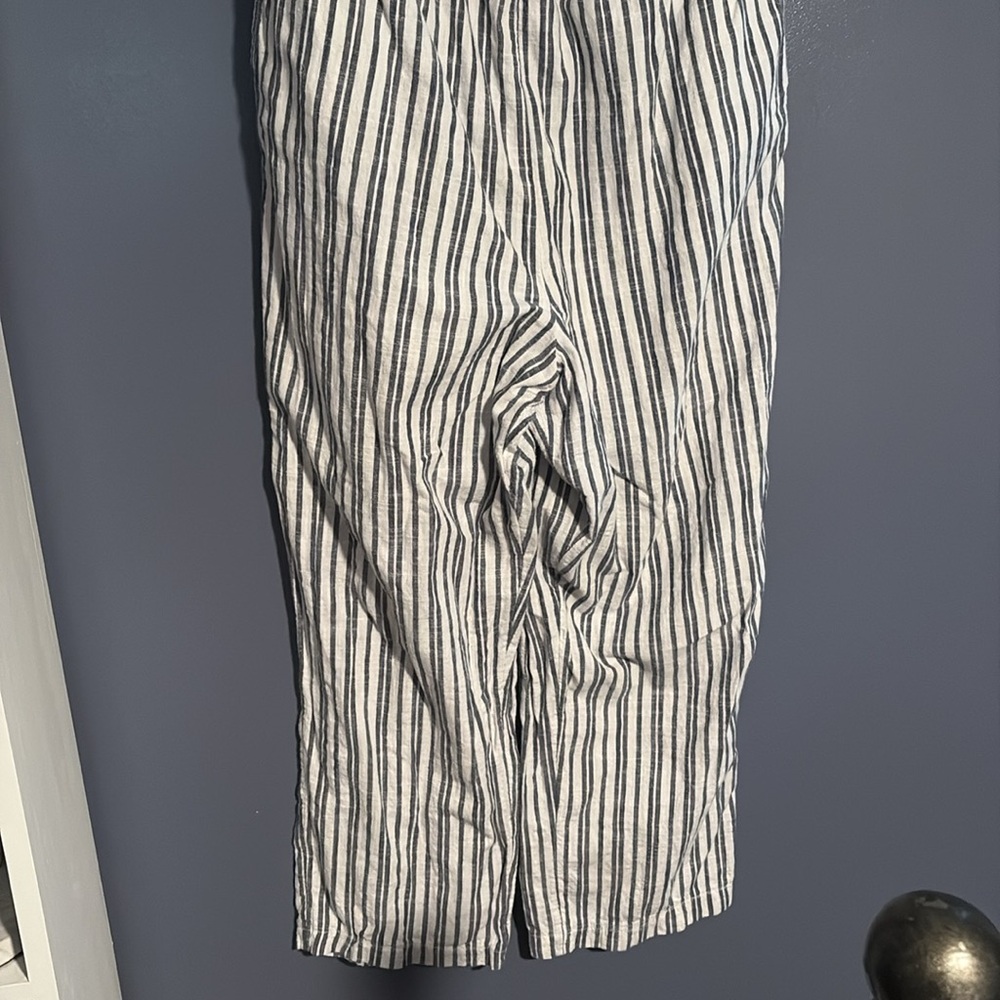 Aerie Black and White Striped Jumpsuit - Picture 5 of 5